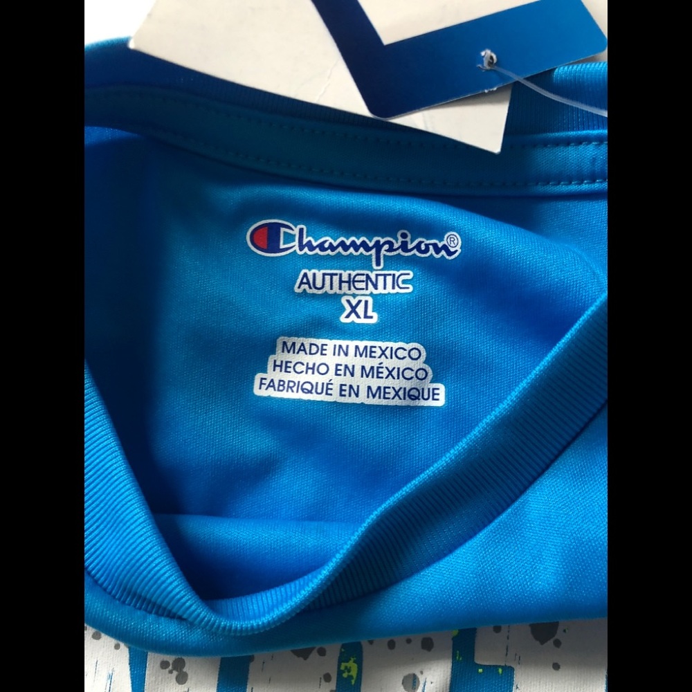NWT Champion Boy’s Activewear Blue T-Shirt - Picture 3 of 3